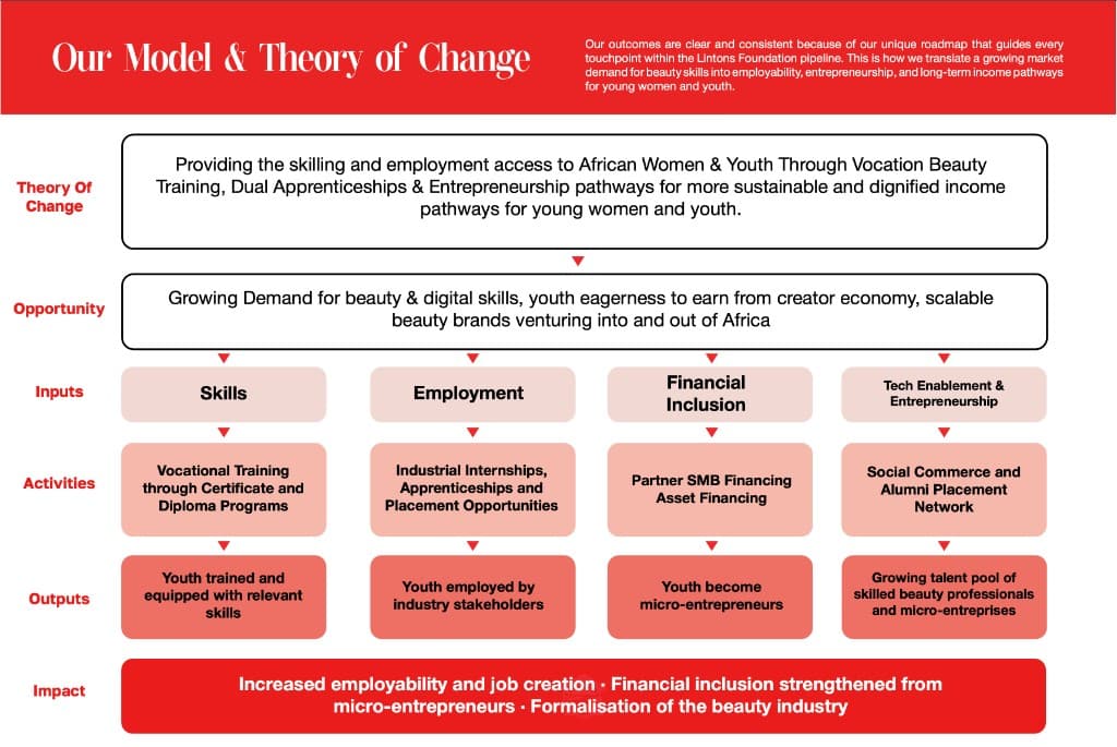 Lintons Foundation model and theory of change